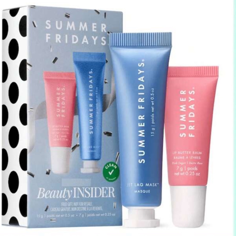 🆕 Summer Fridays | Jet Lag Face Mask & Lip Butter Balm | 2pc Duo